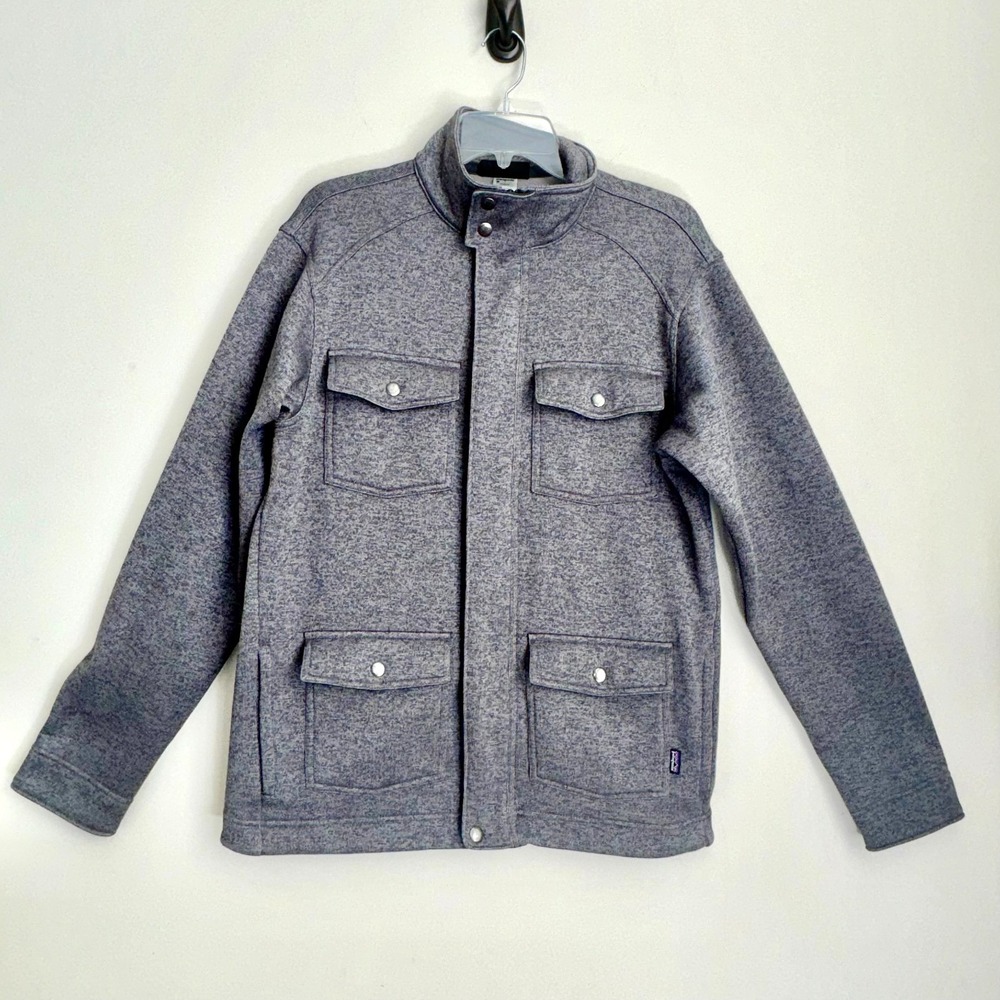 Patagonia Better Sweater Jacket Gray Fleece Zip Men's Medium Pockets Utility